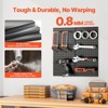 VEVOR Metal Pegboard Panels, 24" x 12" Pegboard, 2 Panels, Heavy Duty Peg Board Wall Organizer with Accessories, Black - 4 of 4