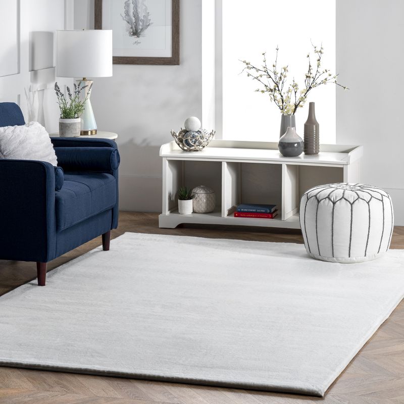 nuLOOM Layne Soft Silky Faux Rabbit Area Rug, 3 of 11