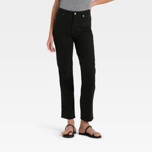 Women's Everyday High-Rise Straight Jeans - Universal Thread™ - 1 of 4