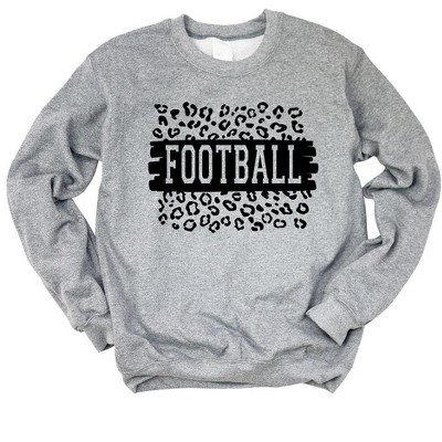 Simply Sage Market Women's Graphic Sweatshirt Football Leopard