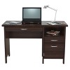 Inval 47" Computer Desk Espresso: MDF Composite, Laminate Surface, Open Storage Shelf - 4 of 4