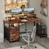 Furnulem 47" L Shaped Desk - Computer Desk Corner Desks Gaming Desk PC Table with CPU Stand Side Bag for Home Office Dorm Sturdy Writing Workstation - 2 of 4