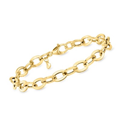 Ross-Simons Italian 18kt Yellow Gold Cable-Link Bracelet
