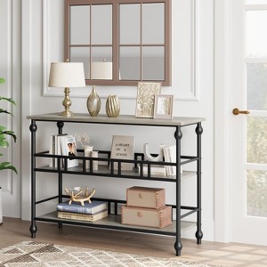 Narrow Console Table for Entryway, 43 Inch Vintage Farmhouse Sofa Side Table - 1 of 4