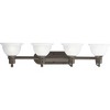 Progress Lighting Madison 4-Light Wall Bracket, Antique Bronze, White Etched Glass - image 3 of 3