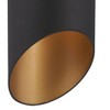 Minka Lavery Modern Outdoor Wall Light Fixture Black 12 1/2" Gold Shade Interior for Post Exterior Deck House Porch Yard Patio - 3 of 3