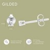 GILDED Lab-Grown Diamond Stud Earrings in 925 Sterling Silver Studs and 14KT Gold Plated Over Sterling Silver - 4 of 4