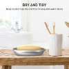 Aoibox Double Layer Stainless Steel Soap Dish with Draining Tray for Bathroom Shower and Kitchen Sink, Durable and Elegant - 4 of 4