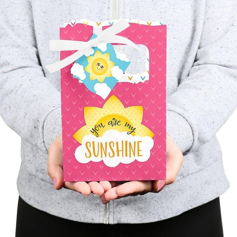 Big Dot of Happiness You are My Sunshine - Baby Shower or Birthday Party Favor Boxes - Set of 12, 5 of 7