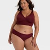 Women's Luxury Collection Removeable Pad Longline Plunge Bralette - Auden™ - 3 of 4