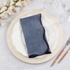 Saro Lifestyle Chic Scallop Napkin (Set of 4), 20", Blue - 4 of 4