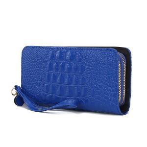 MKF Collection Eve Genuine Leather Crocodile-embossed Women’s Wristlet Wallet by Mia K - 1 of 4