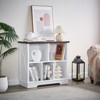 Farmhouse  Cube Bookshelf, Wood Display Cabinet Book Shelves for Bedroom,Living Room,Office - 3 of 4