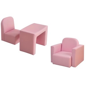 2-in-1 Convertible Table and Chair Set for Boys Girls for Boys Girls - 1 of 4