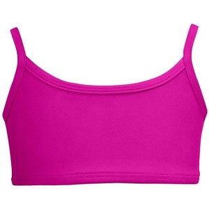 City Threads USA-Made Recycled Nylon UPF 50+ Girls Bikini Top - 1 of 4
