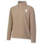 NCAA Indiana Hoosiers Women's 1/4 Zip Sand Fleece Sweatshirt