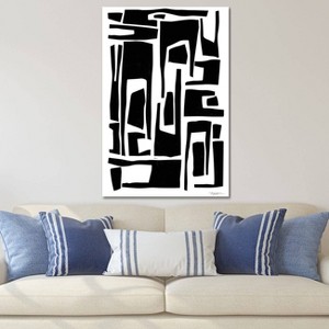 iCanvas Elongated Modern and Abstract Shapes by Statement Goods Canvas Print Wall Art - 1 of 3