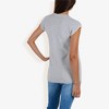 Anna-Kaci Women's Cap Sleeve Knit Sweater With Contrast Trim Stitching - 2 of 4