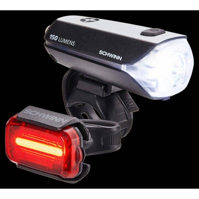 Schwinn 150 Lumen Light Set Bike Accessory Mount - Black