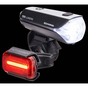 Schwinn 150 Lumen Light Set Bike Accessory Mount - Black - 1 of 4