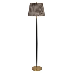 Carlyle 64" Floor Lamp - FLL4147 - Black/Brass - Safavieh - 1 of 4