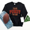 Simply Sage Market Women's Graphic Sweatshirt Varsity Talk Purdy To Me - 2XL - Midnight - 3 of 3