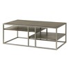 Padena Metal Frame Wood Living Room Coffee Table with Shelf - 2 of 4