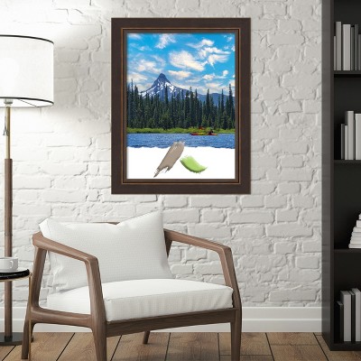Lara Bronze Gold Brushstroke Wood Wall Picture Frame