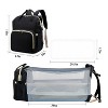 Itopfox Diaper Bag Backpack with Changing Station, 7-in-1 Travel Baby Diaper Bag, Mommy Bag with USB Port, Black - 3 of 4
