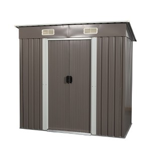 6ft x 4ft Outdoor Metal Storage Shed - 1 of 4