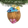 Old World Christmas 2.75 In Tropical Coconut Drink Ornament Umbrella Pineapple Tree Ornaments - 3 of 3
