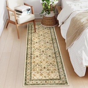 Washable Rugs for Living Room - Stain Resistant, Non-Slip, Pastel Oriental Rugs for Bedroom, Dining Room, Kitchen - 1 of 4