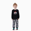 PATPAT Christmas Pajamas for Family Matching Sets Funny Glow In Dark Christmas hat Long Sleeve Sets Black - 3 of 4