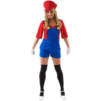 Orion Costumes Female Super Plumber/ Mario Adult Costume