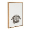 24" x 18" Rabbit Framed Canvas Art - Uniek - 2 of 3