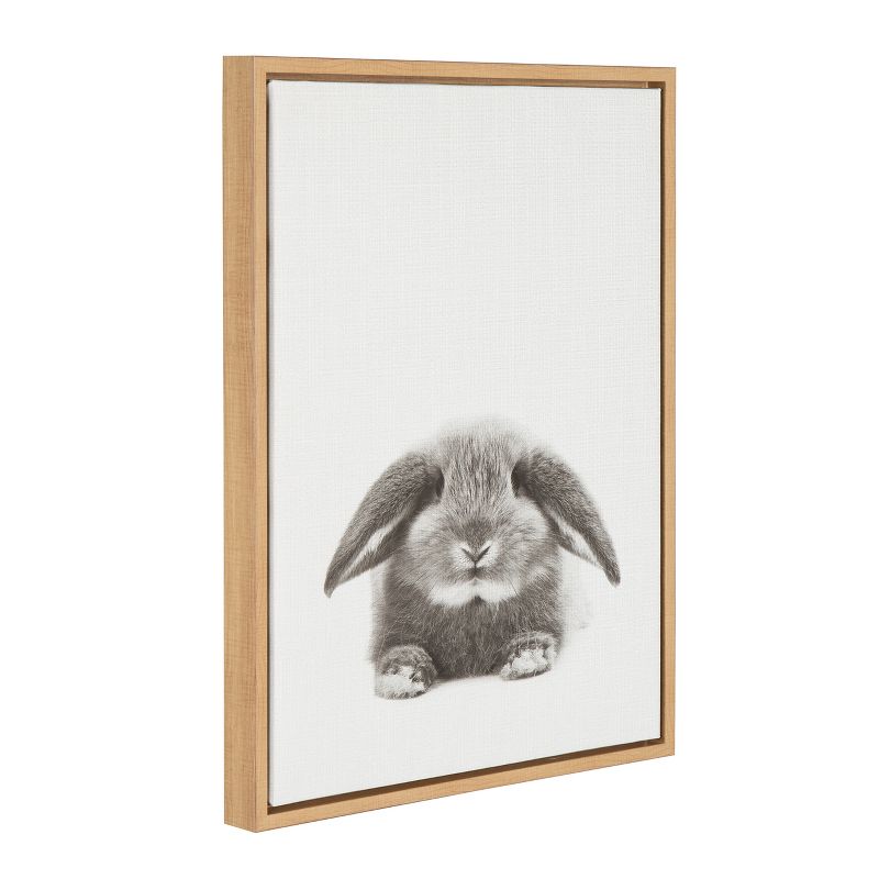 24" x 18" Rabbit Framed Canvas Art - Uniek, 3 of 6