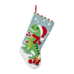 FIONECA Dinosaur Christmas Stocking ¨C Fun Holiday Decor With Hook - 1 of 1