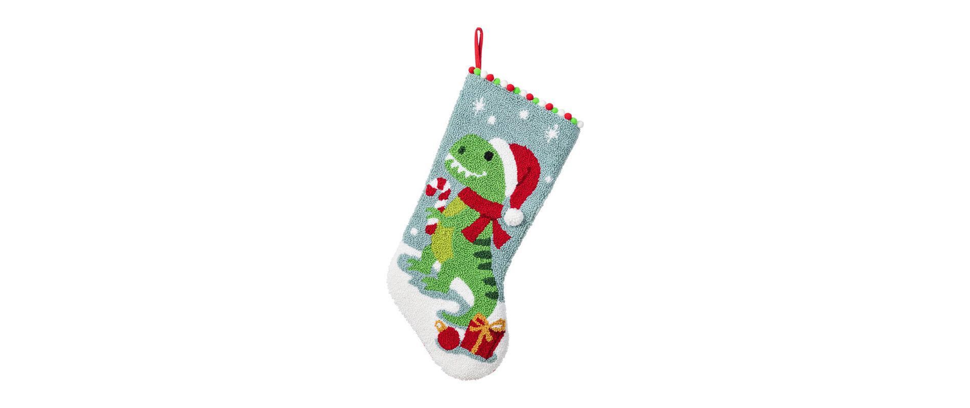 FIONECA Dinosaur Christmas Stocking ¨C Fun Holiday Decor With Hook