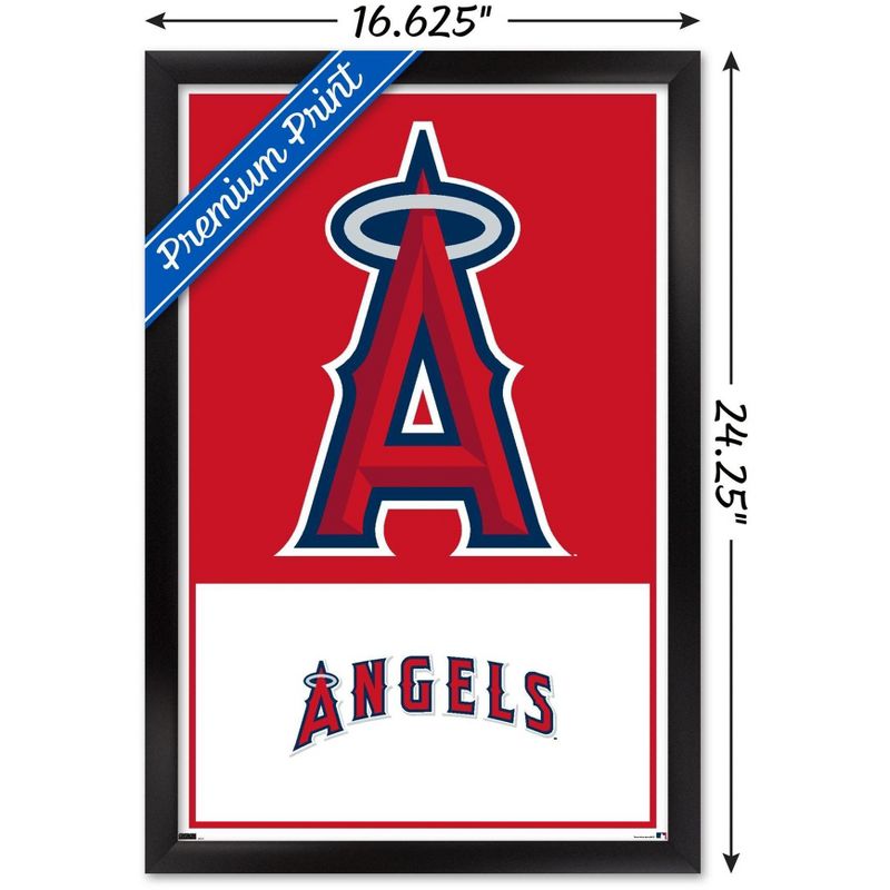 Trends International MLB Los Angeles Angels - Logo 22 Framed Wall Poster Prints, 3 of 7