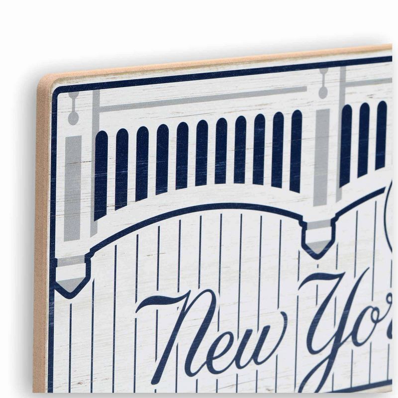 MLB New York Yankees Baseball Tradition Wood Sign Panel, 4 of 5