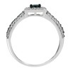 Silver Treated Blue Miracle-Set 1/2 Cttw Diamond Engagement Ring - 2 of 4