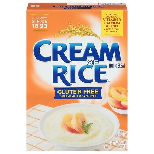 Cream of Rice Gluten Free Hot Cereal, 2.5 Minute, Kosher, Shelf-Stable, 14 oz Box (Pack of 2) - 1 of 4