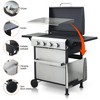 NicBex 4-Burner propane Gas BBQ Grill,49200BTU Output Outdoor Grill with Hanging Basket&Foldable Side Table,Enameled Cast Iron Cooking Grids - 2 of 4
