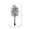 Vickerman Artificial White Wisteria Deluxe - 4 of 4