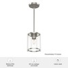 Hunter Fans 6" Astwood Pendant Light Brushed Nickel Finish - 1 Bulb, Dry Rated, Transitional Design for Any Room - 3 of 4