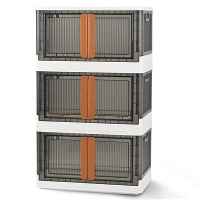 3 Pack Collapsible Storage Bins Closet Organizers and Storage