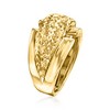 Ross-Simons Italian 14kt Yellow Gold Diamond-Cut and Polished Ring - 3 of 4