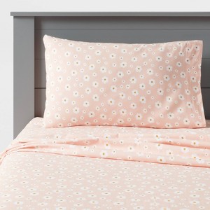 Cotton Kids' Sheet Daisy - Pillowfort™ - 1 of 4