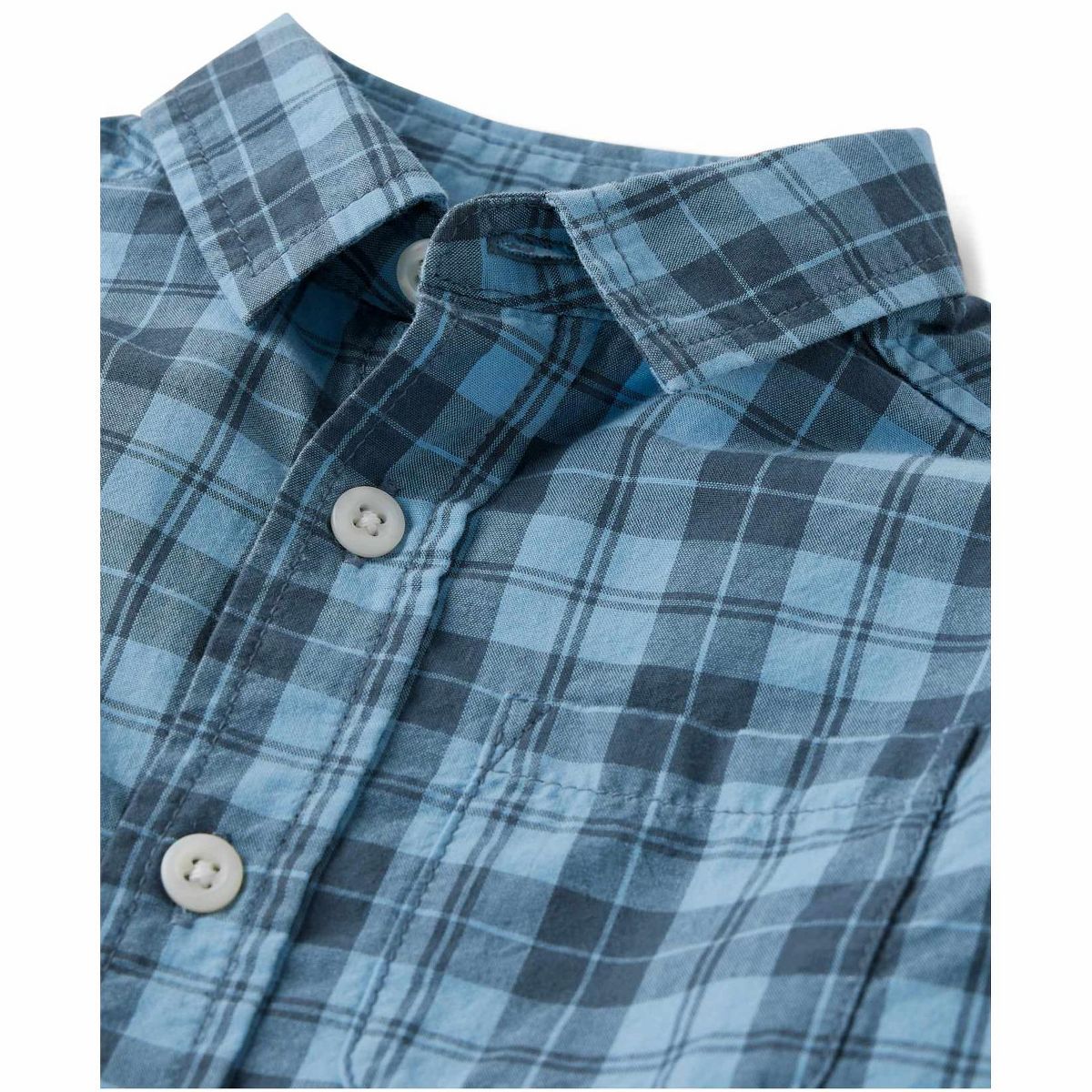 The Children's Place Toddler Boys Long Sleeve Plaid Poplin Button Up Shirt - thumbnail 2
