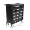 MOEPISY 5-Drawer Metal Rolling Tool Cabinet, Storage Toolbox With Brake Wheels, Toolbox With Lock, Suitable For Warehouses - 2 of 4